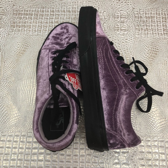Vans Old Skool Sneakers in Purple Velvet - Picture 8 of 8